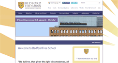 Desktop Screenshot of bedfordfreeschool.co.uk